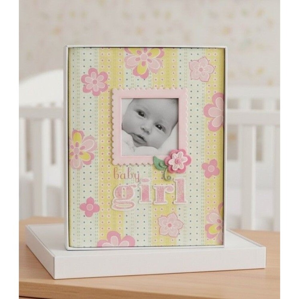 Anna Griffin Baby Girl Album Memory Book CR Gibson Floral First 5 Years Journal
